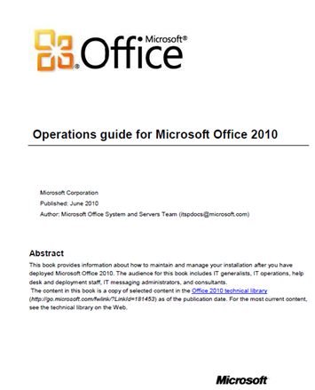 Office 2010 guide