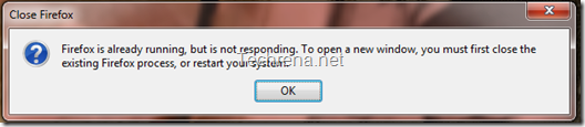 Firefox not responding