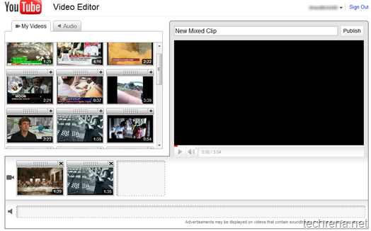 YouTube online video editor
