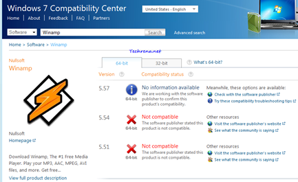 Windows 7 compatibility center program check