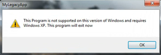 program not supported in Windows 7