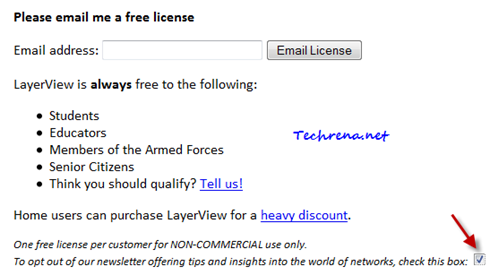 LayerView license code request