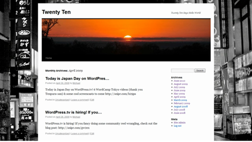 change background in WordPress 3.0