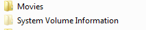 System value information folder in Windows 7