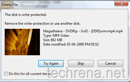 write protected usb disk