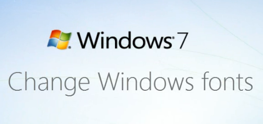Change windows 7 fonts