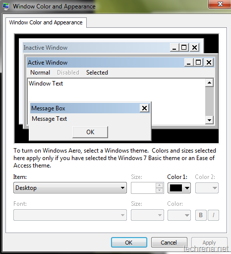 window color and appearance