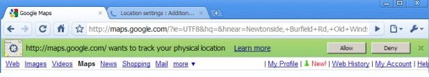 Geolocation in Chrome