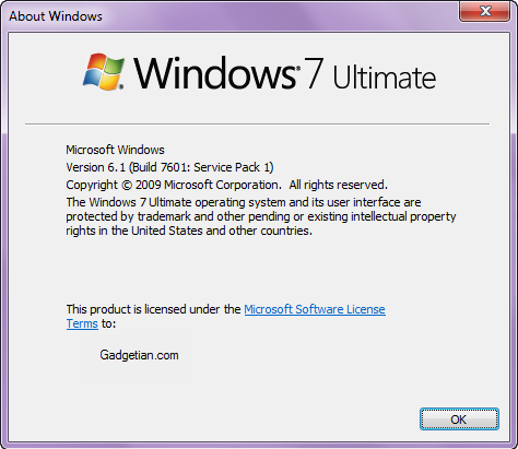 Windows 7 SP1 update