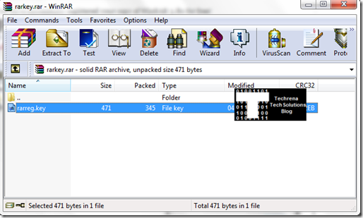 WinRAR key file in rarkey