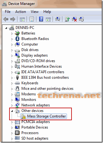 mass storage controller driver windows xp