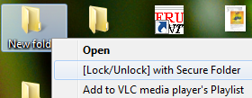 Lock/Unlock Menu With Secure Folder
