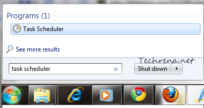 Task Scheduler from Start Menu