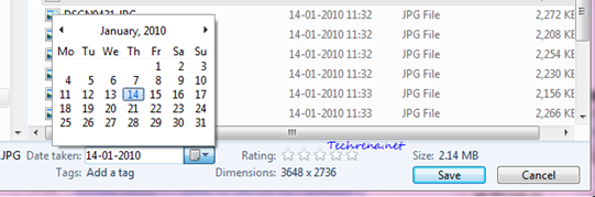Picture Taken Date Change in Windows 7