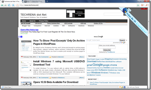 Comodo dragon browser screenshot