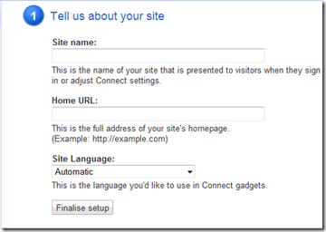 Google Friend connect adding new site Google Friend connect adding new site