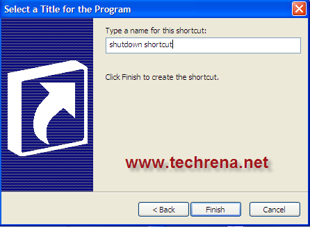 Shutdown Shortcut Desktop Vista