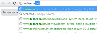 Chrome instant demo