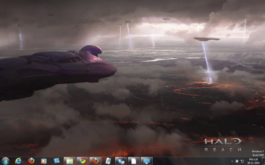 Halo reach art inspiration Windows 7 theme