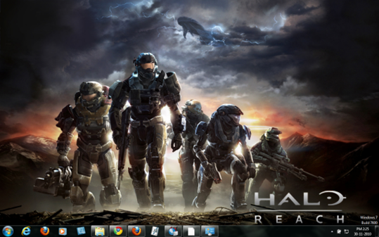 Halo reach windows 7 theme