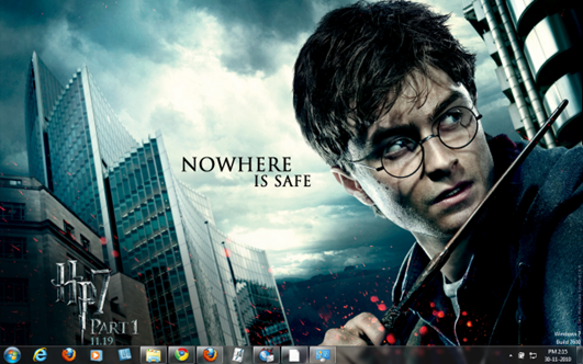 Harry Potter 7 Windows 7 theme