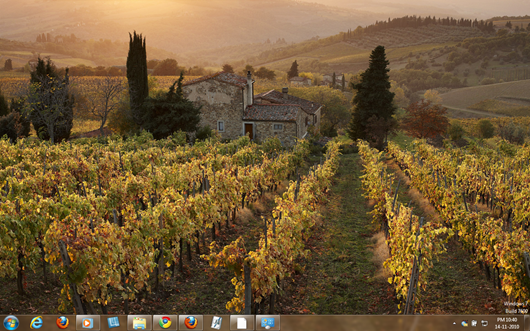 Harvest time theme for windows 7