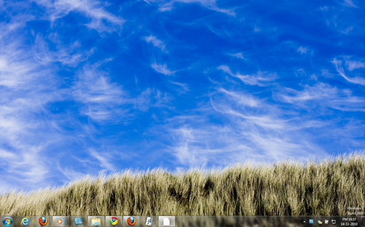 Windows live clouds theme for Windows 7