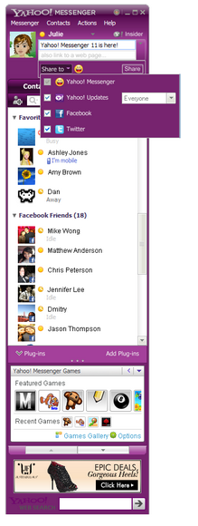 Yahoo Messenger 11 final screenshot