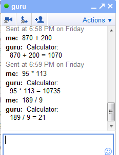 google talk guru calculator example
