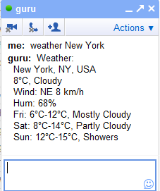 google talk guru weather