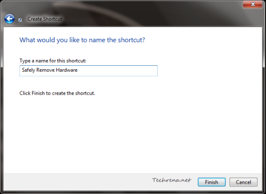 Shortcut name