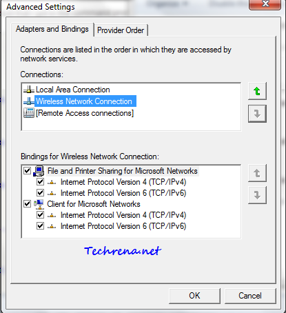 advanced settings for network priority