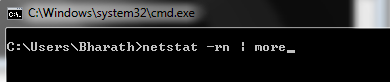 Nestat command in command prompt