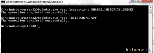 removing test mode cmd