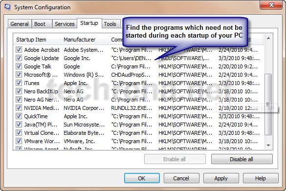 View Startup Programs Xp