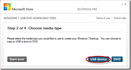 Microsoft Windows 7 USB/DVD Download tool