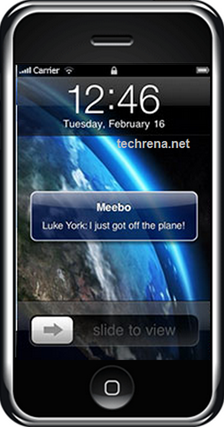 meebo iphone new message