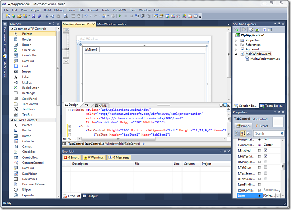 Visual Studio 2010 RTM Screen shot