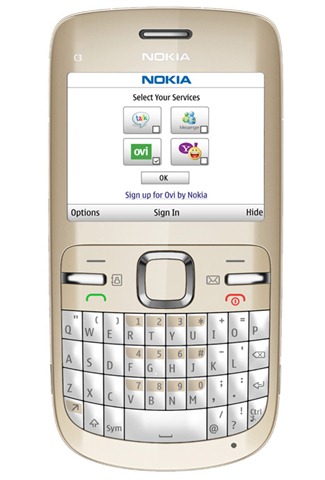 nokia c3 golden white. The Nokia C3 supports