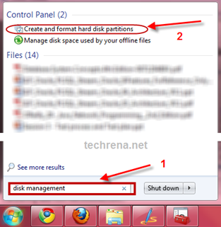 Hard Disk partition in Windows 7