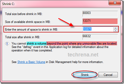 Hard Disk partition in Windows 7