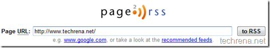 page2RSS screenshot