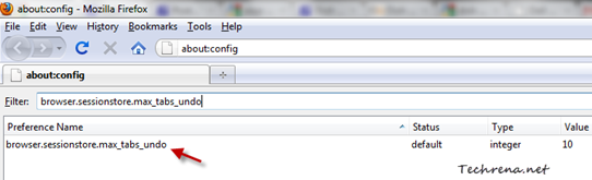 About:config settings in Firefox