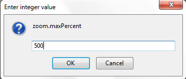Changing Firefox zoom levels