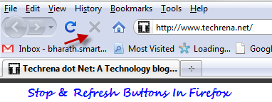 stop and refresh in firefox