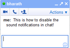 Gmail chat screenshot