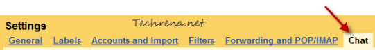 gmail settings for chat