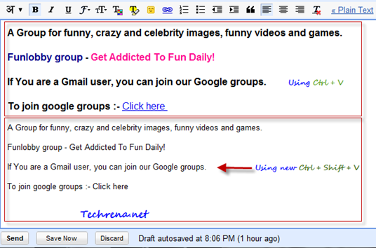 Chrome Shortcut for pasting text without formatting