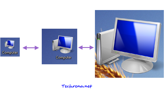 Desktop Icon Size Windows Vista