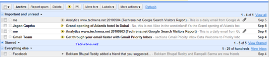 Gmail Priority inbox look